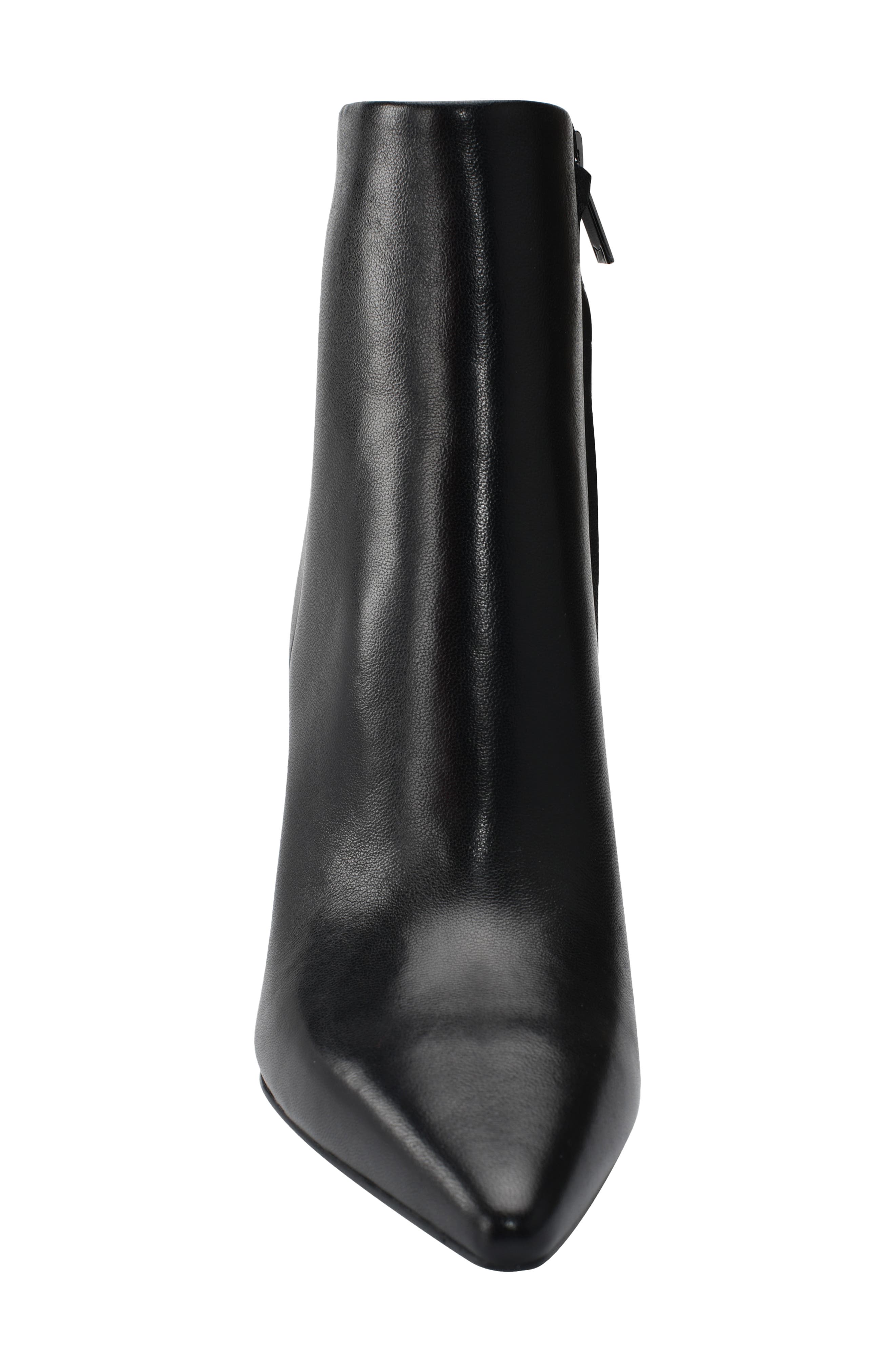 Kulika Leather Pointed Toe Bootie, Alternate, color, BLACK LEATHER