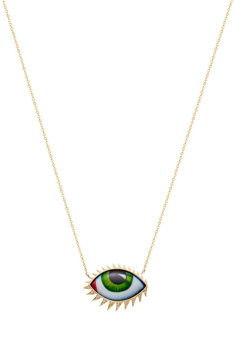 Apollo 13 Grand Vert Necklace, Main, color, GREEN