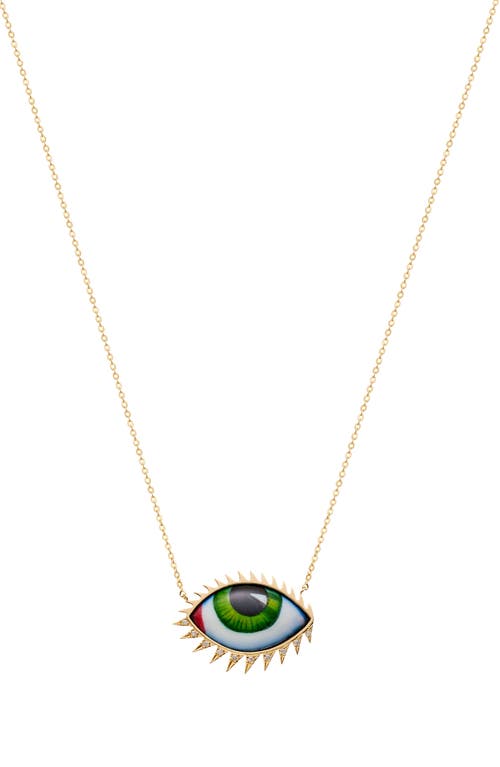 Lito Apollo 13 Grand Vert Necklace In Green
