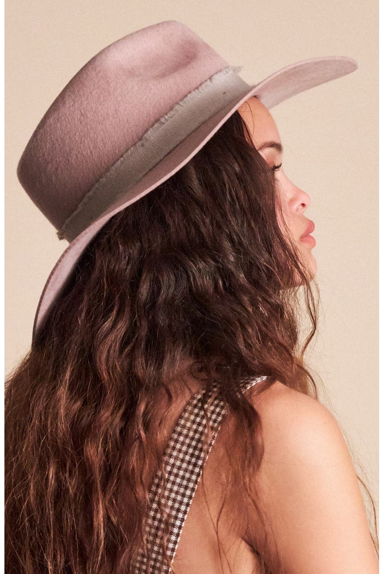 Ella Felted Wool Fedora, Alternate, color, LILAC