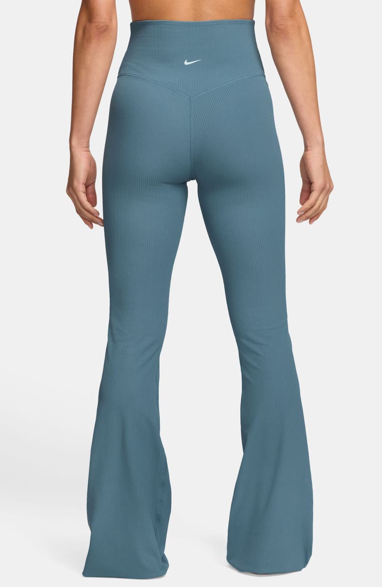 Nike Zenvy Dri-FIT Cutout High Waist Flare Rib Leggings, Alternate, color,