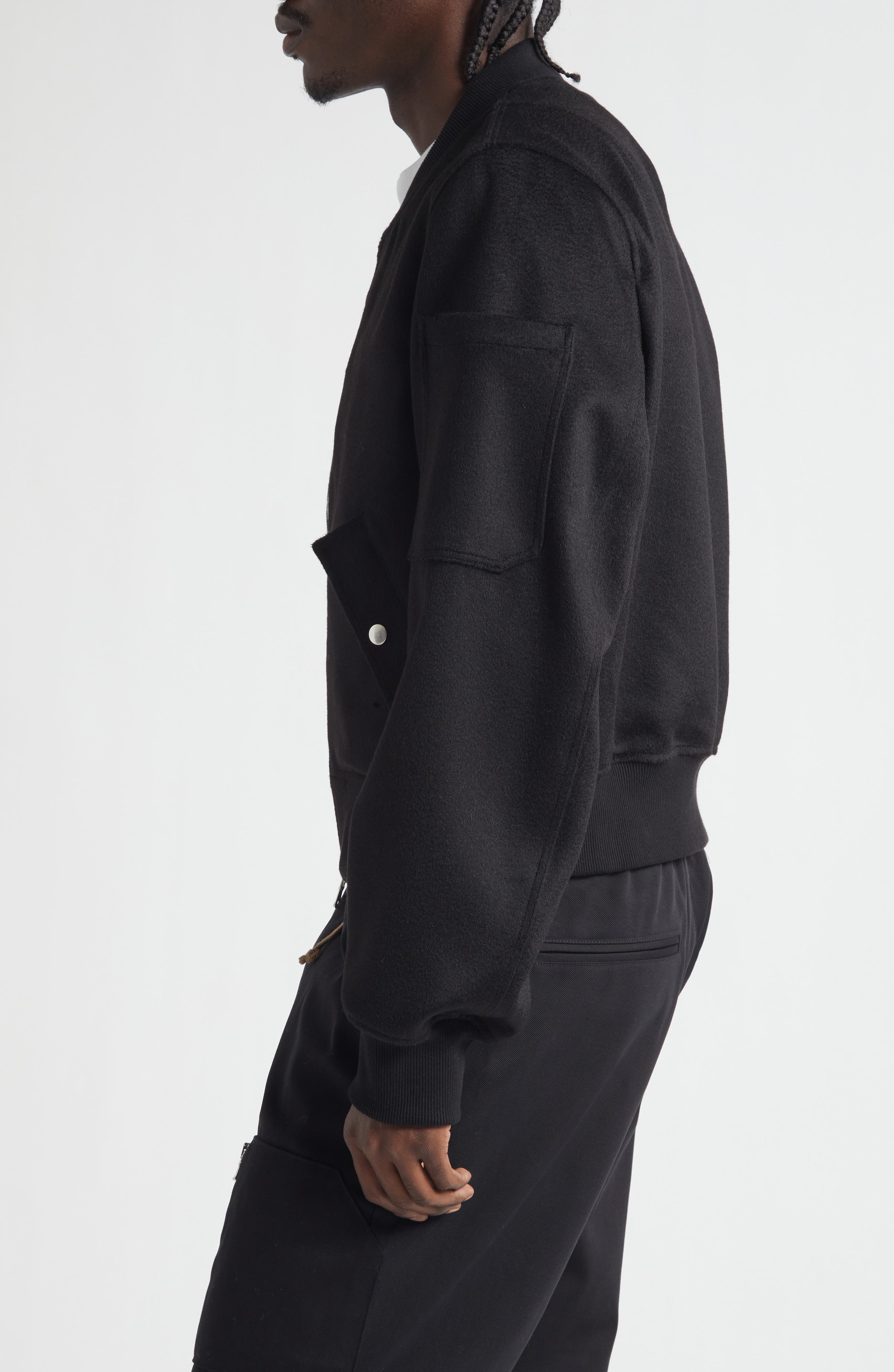 JKEEFER Breakdown Camel Hair Bomber Jacket | Nordstrom