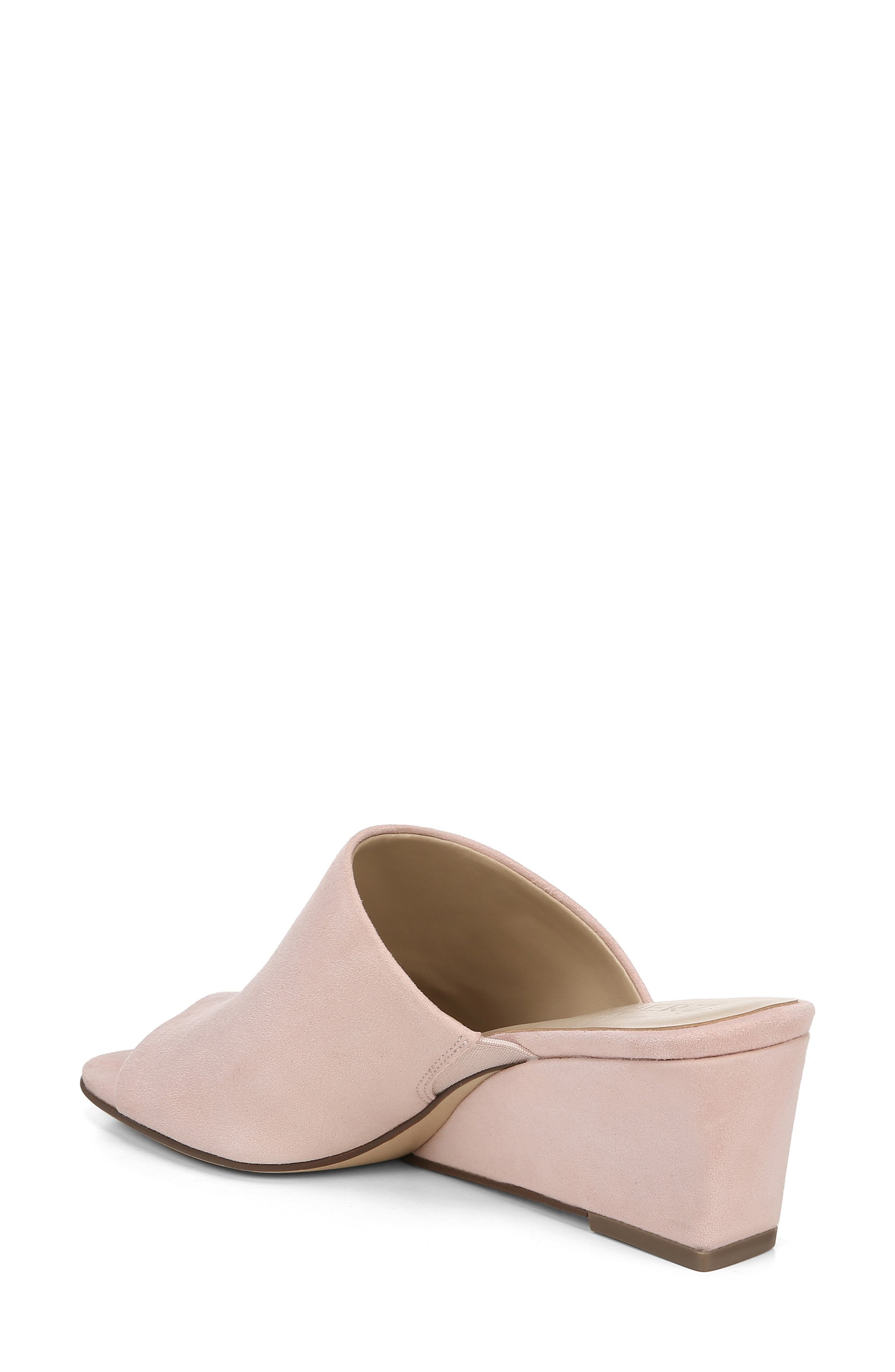 Zaya Wedge Slide Sandal, Alternate, color, ROSE PINK LEATHER