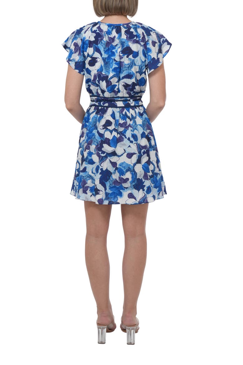 Belted Minidress, Alternate, color, BLUE