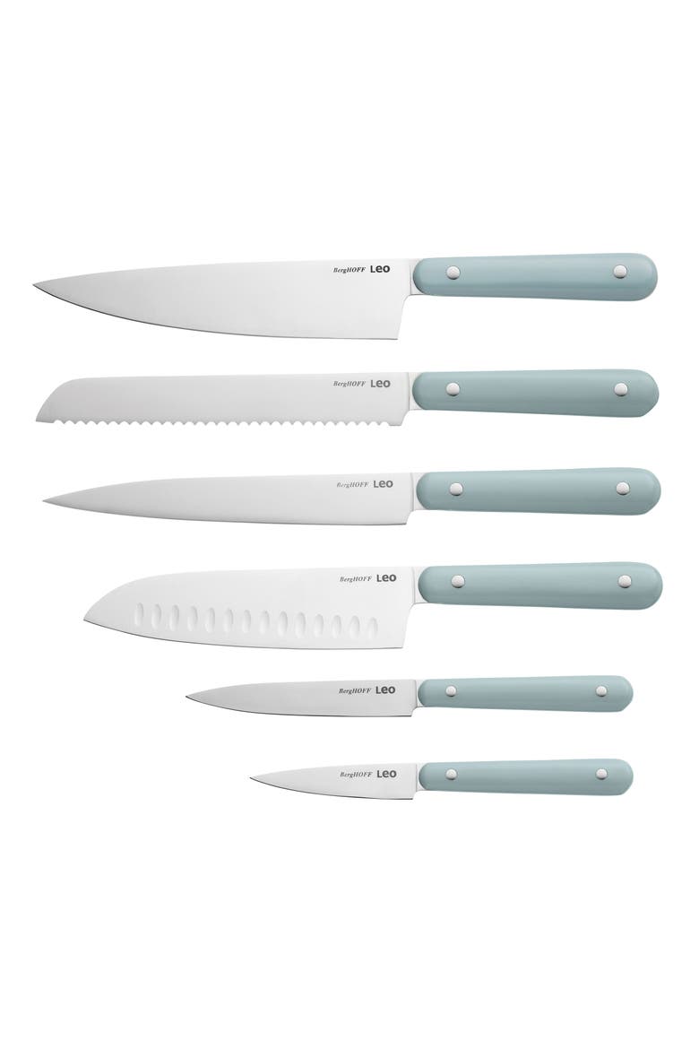 Slate Stainless Steel Knife Block Set, Alternate, color, SLATE