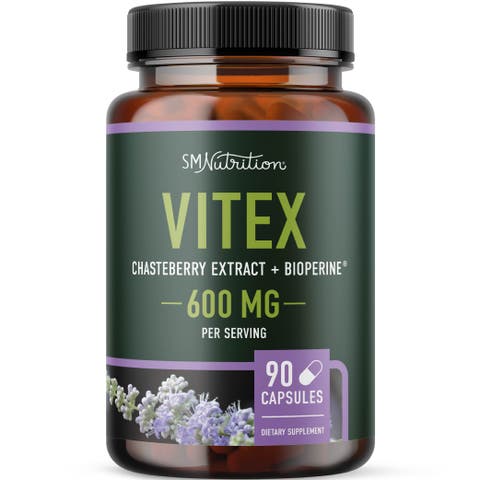 Vitex 600mg PMS & Hormone Support Capsules, 90ct