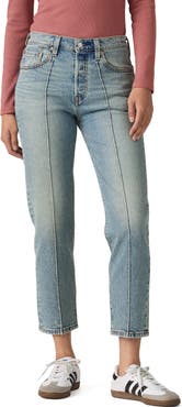 Levi's 501® High Waist Crop Straight Leg Jeans