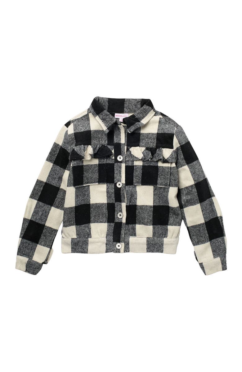 Design History Plaid Print Long Sleeve Jacket, Main, color,