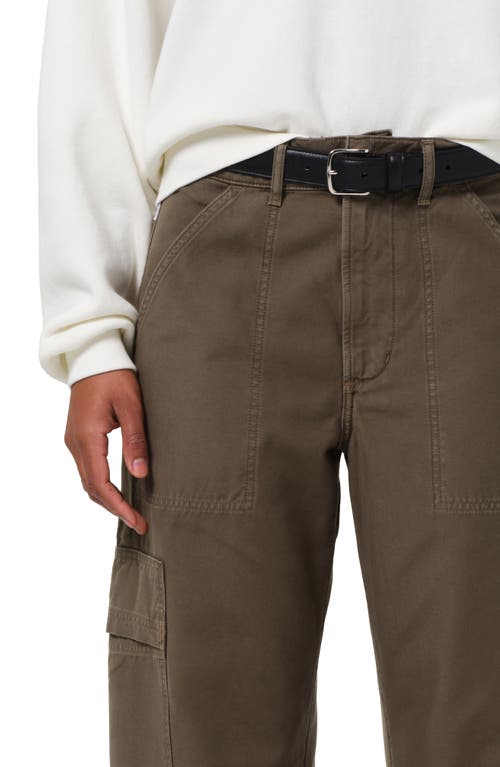 Citizens Of Humanity Marcelle Low Rise Barrel Corduroy Cargo Pants In Dogwood