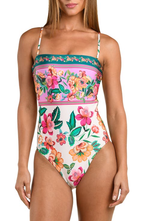 Zen Garden Bandeau One-Piece Swimsuit