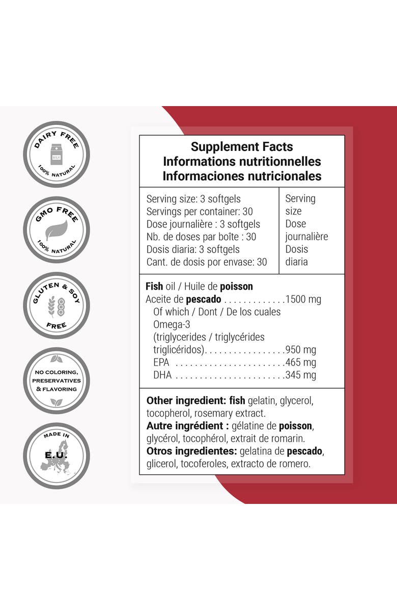 SuperSmart Super Omega 3 1500mg, Alternate, color, NO COLOR