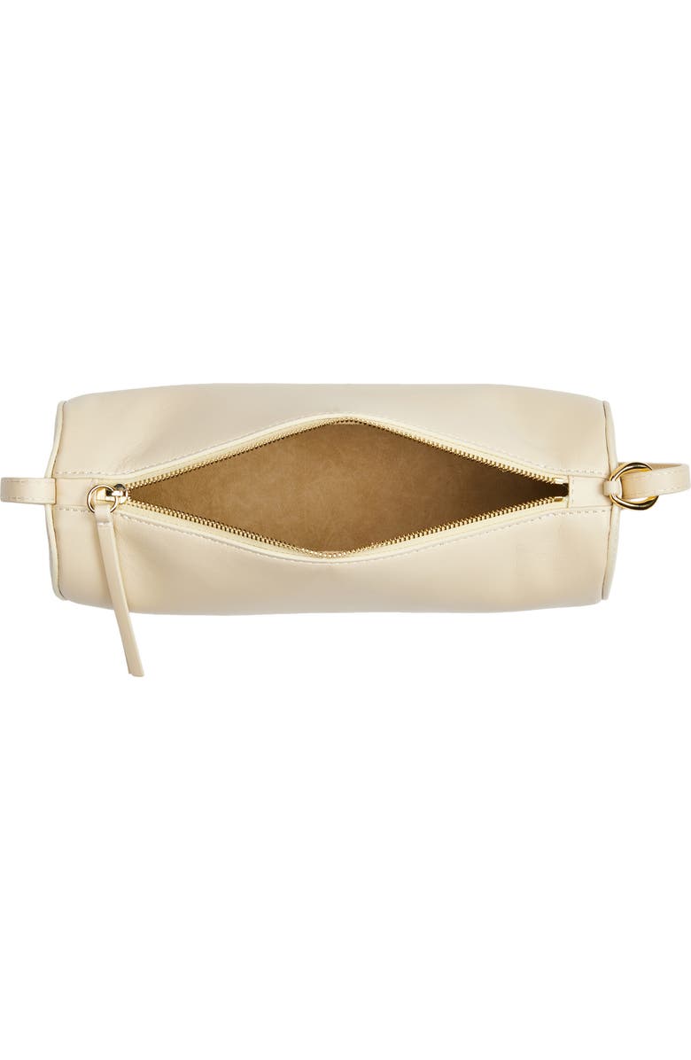 Reformation Simona Cylinder Shoulder Bag, Alternate, color, Cream Puff Leather