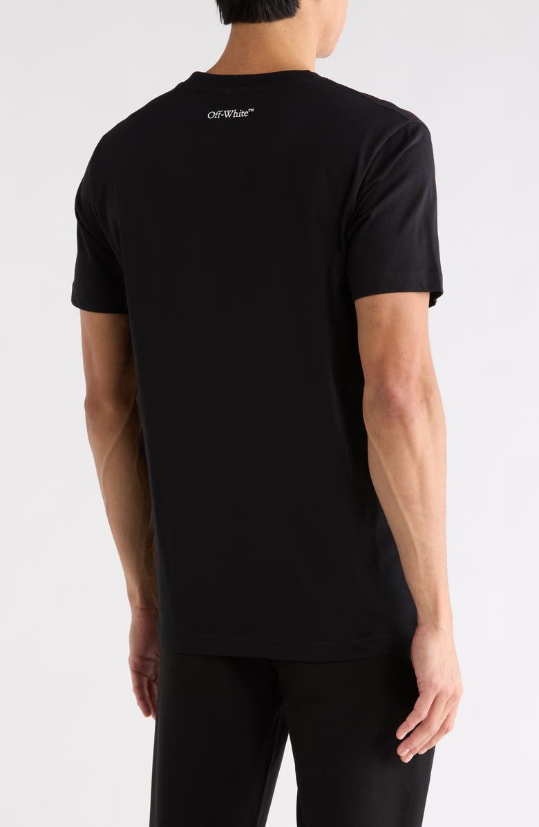 Off-White Single Arrow Slim Fit Short Sleeve T-Shirt, Alternate, color, Black-White