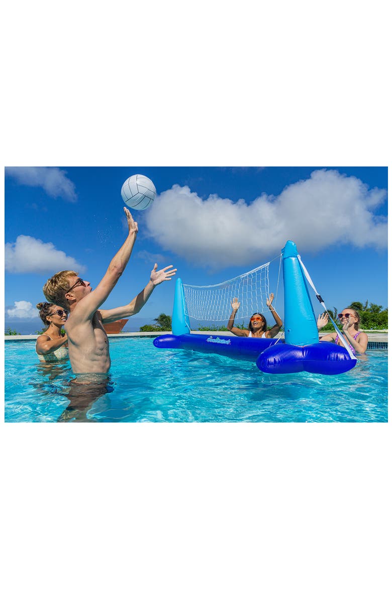 Inflatable Volleyball Net, Alternate, color, BLUE/CORAL