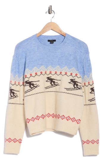 Rdi Skier Crewneck Sweater In Blue
