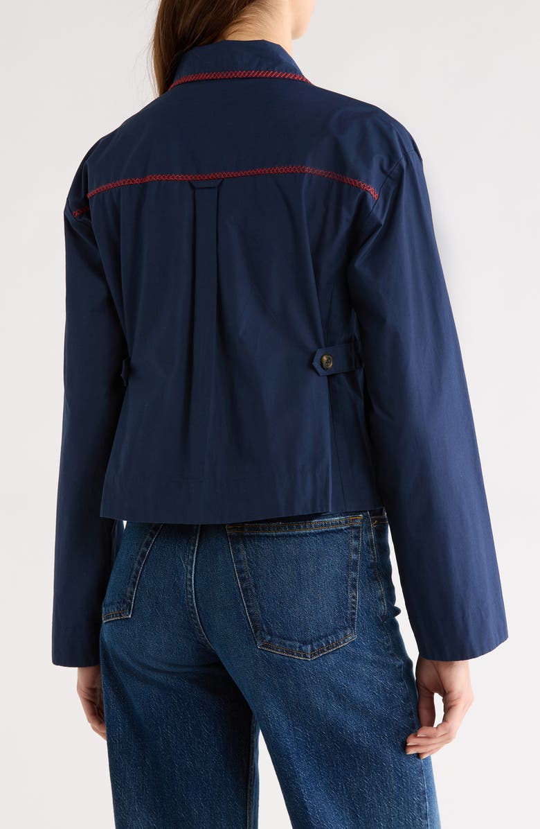 Damson Madder Lykke Button-Up Shirt, Alternate, color, Navy