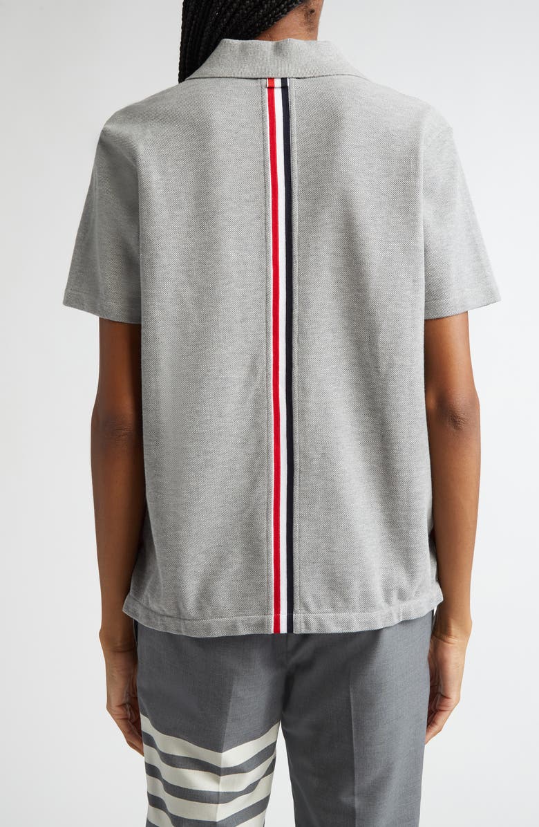 Thom Browne Stripe Piqué Polo, Alternate, color,