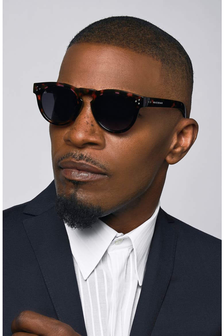 The Warhol 45mm Polarized Sunglasses, Alternate, color, GREY