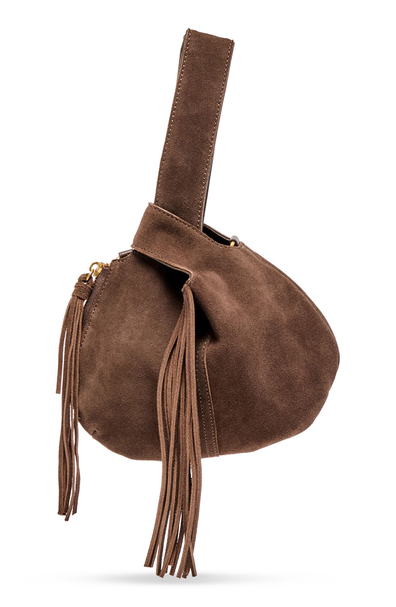 Dolce Vita Zury Leather Fringe Handbag, Main, color, 