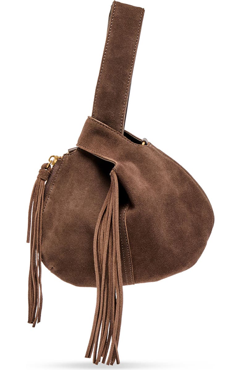 Dolce Vita Zury Leather Fringe Handbag, Main, color,