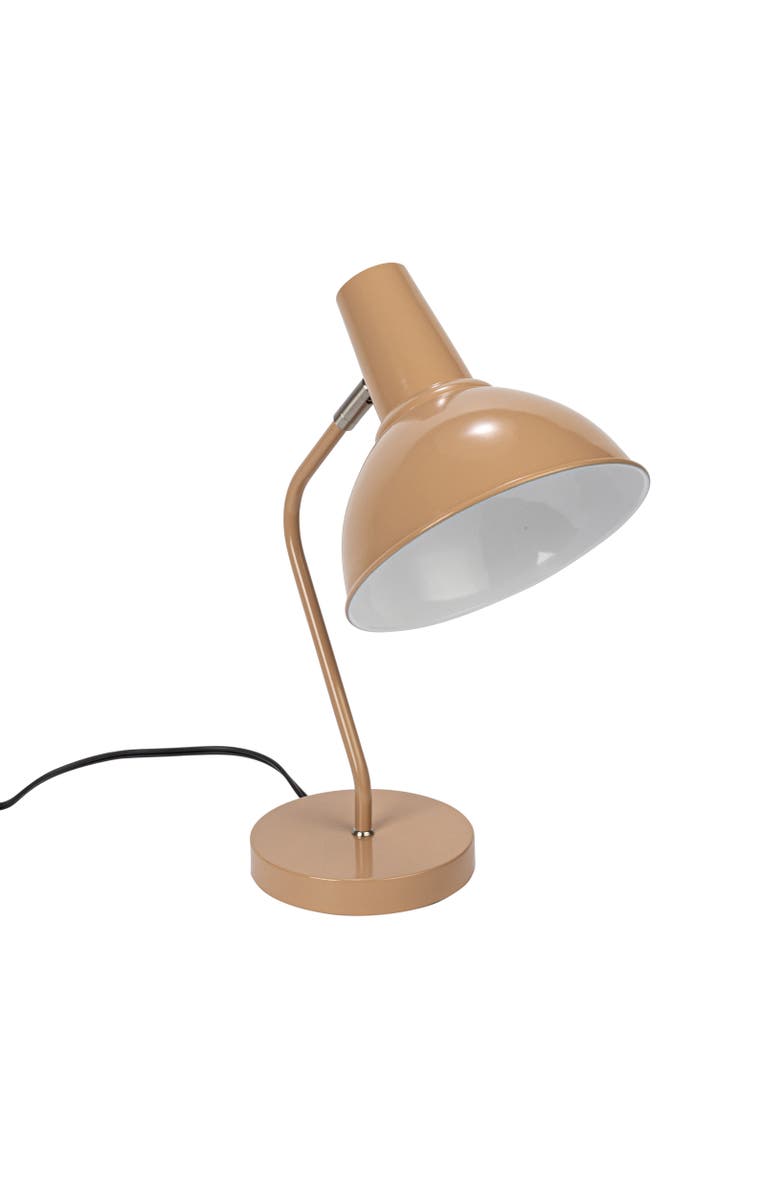 Storied Home 11.25 Inches Metal Articulating Table Lamp with Inline Switch for 40 Watts Bulb Maximum, Main, color, Cream