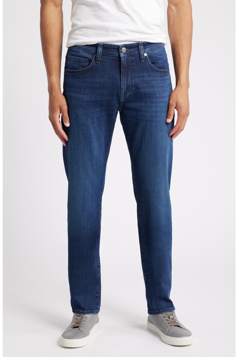 Slim Straight Leg Jeans, Main, color, DK MEDIUM DENIM