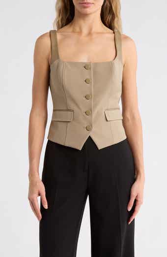 DKNY Button Front Vest