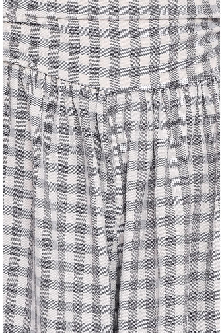 Paige Strapless Jumpsuit, Alternate, color, BLACK WHITE GINGHAM