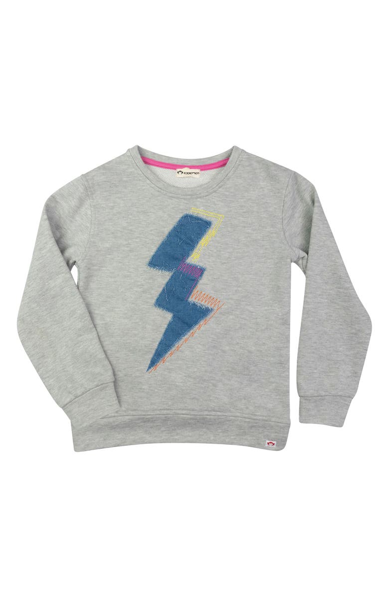 Appaman Kids' Ruby Denim Patch Sweatshirt, Main, color, 