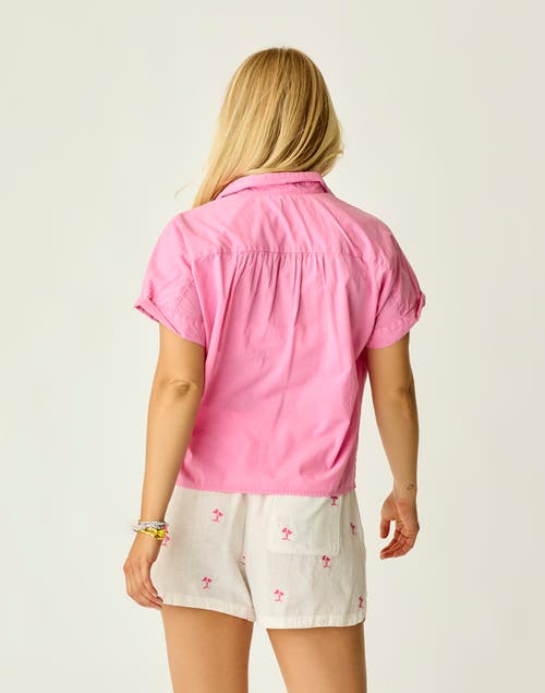 Carve Designs Elliott Voile Top In Pink