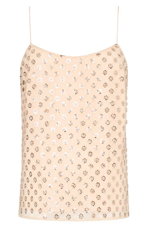 Rylan Sequin Embroidered Camisole (Petite)
