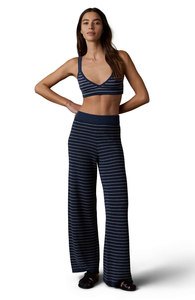 Faherty Miramar Linen & Organic Cotton Sweater Bralette, Alternate, color, 