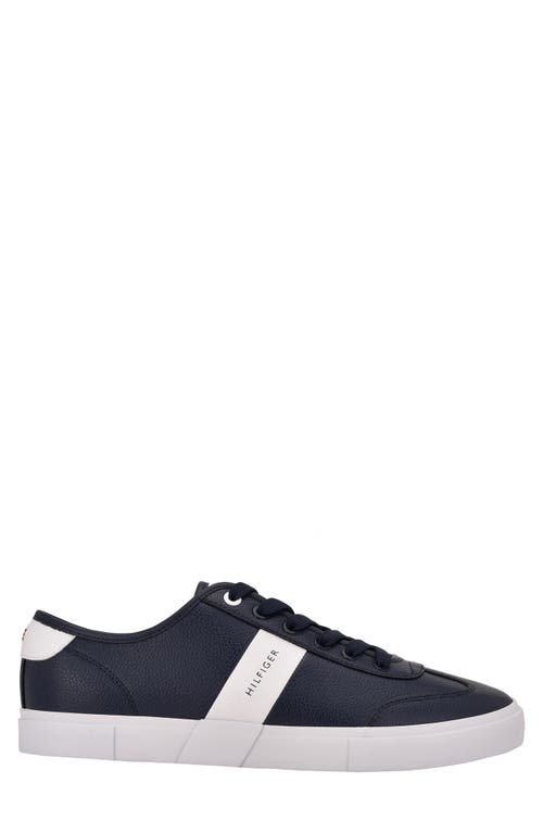 Tommy Hilfiger Men's Pandora Lace Up Low Top Sneakers In Navy/white
