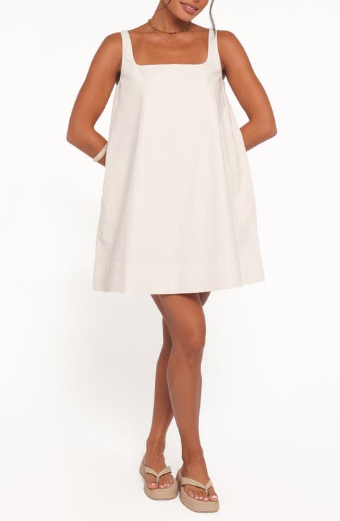 Kora Trapeze Cotton Minidress
