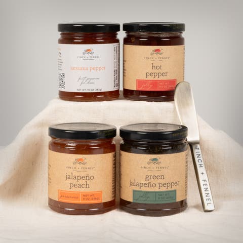 5 Piece Hot Pepper Jelly Sampler Pack Gift Box