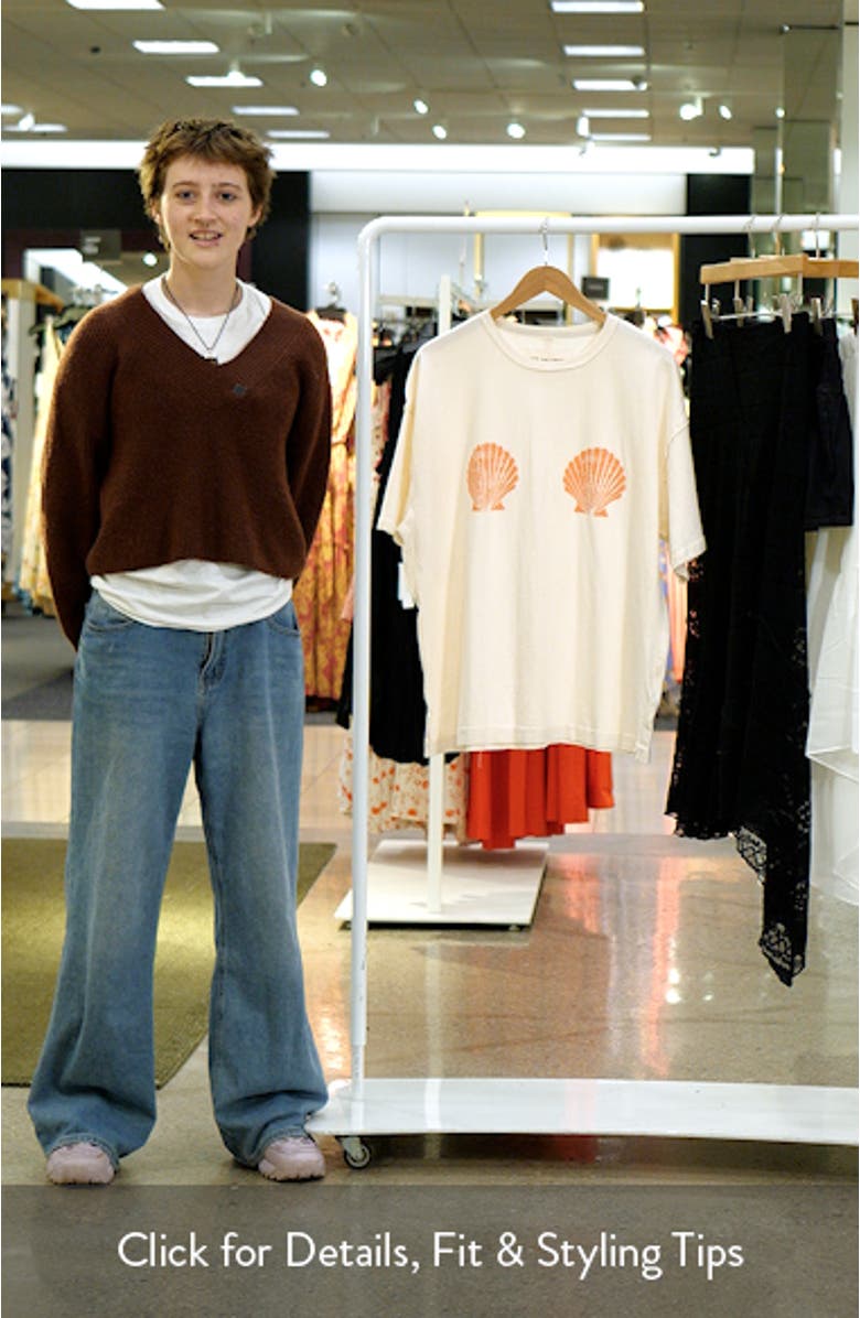 Shell Oversize Cotton Graphic T-Shirt, sales video thumbnail