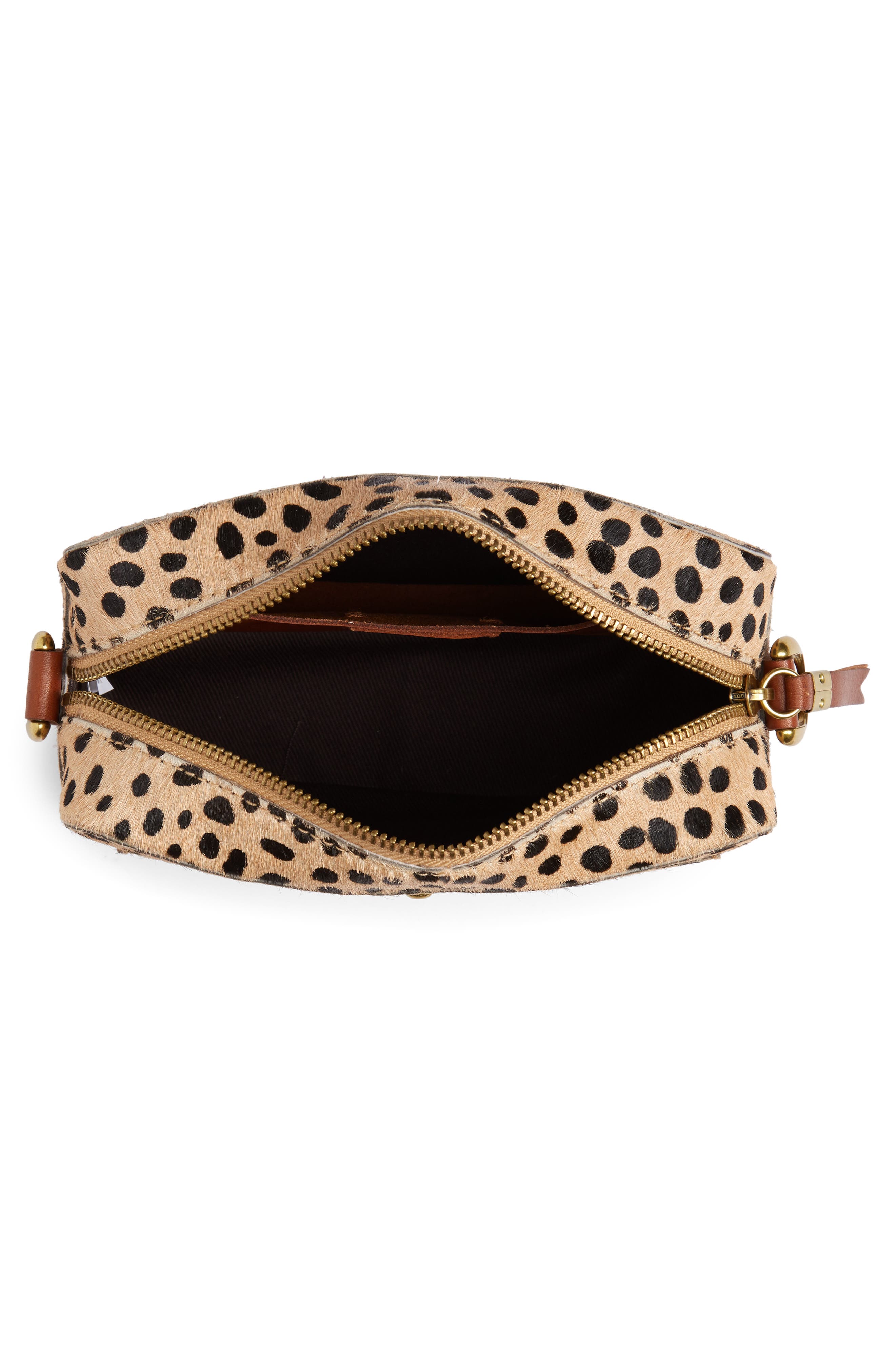 Madewell The Transport Camera Bag: Dotted Calf Hair Edition, Alternate, color, 