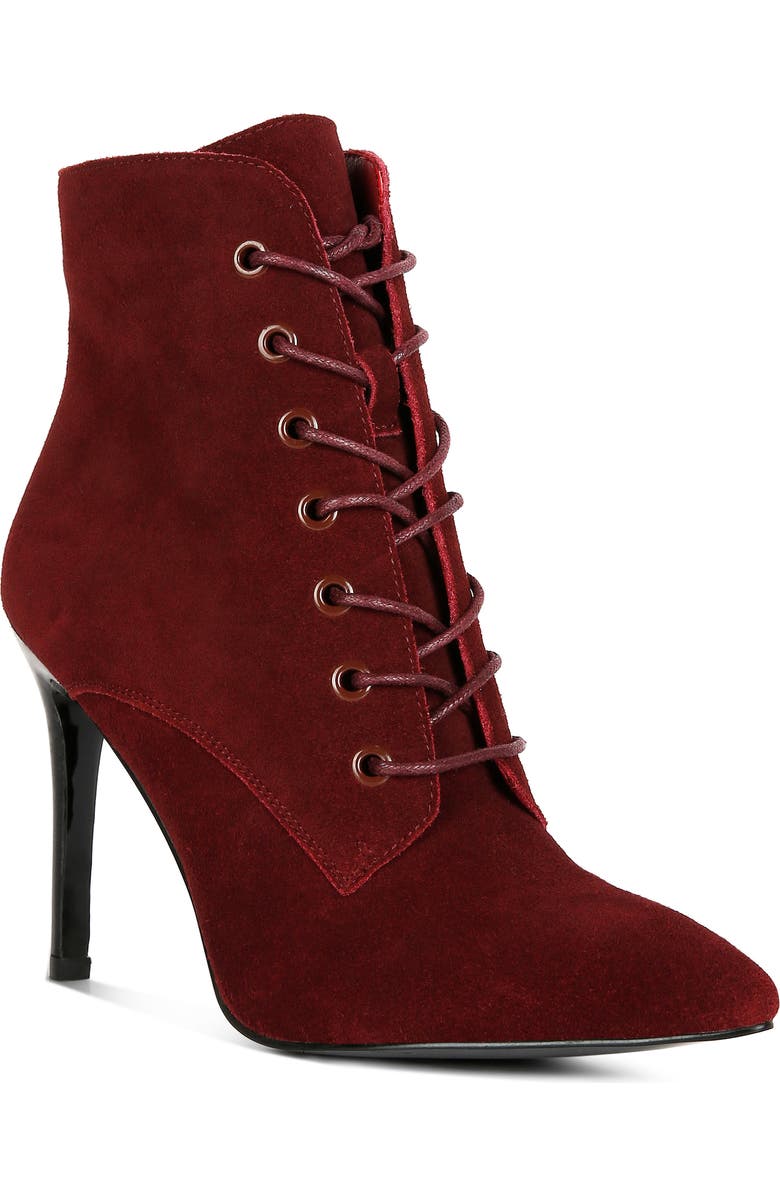 Rag & Co Sulfur Pointed Toe Boot, Main, color, Burgundy