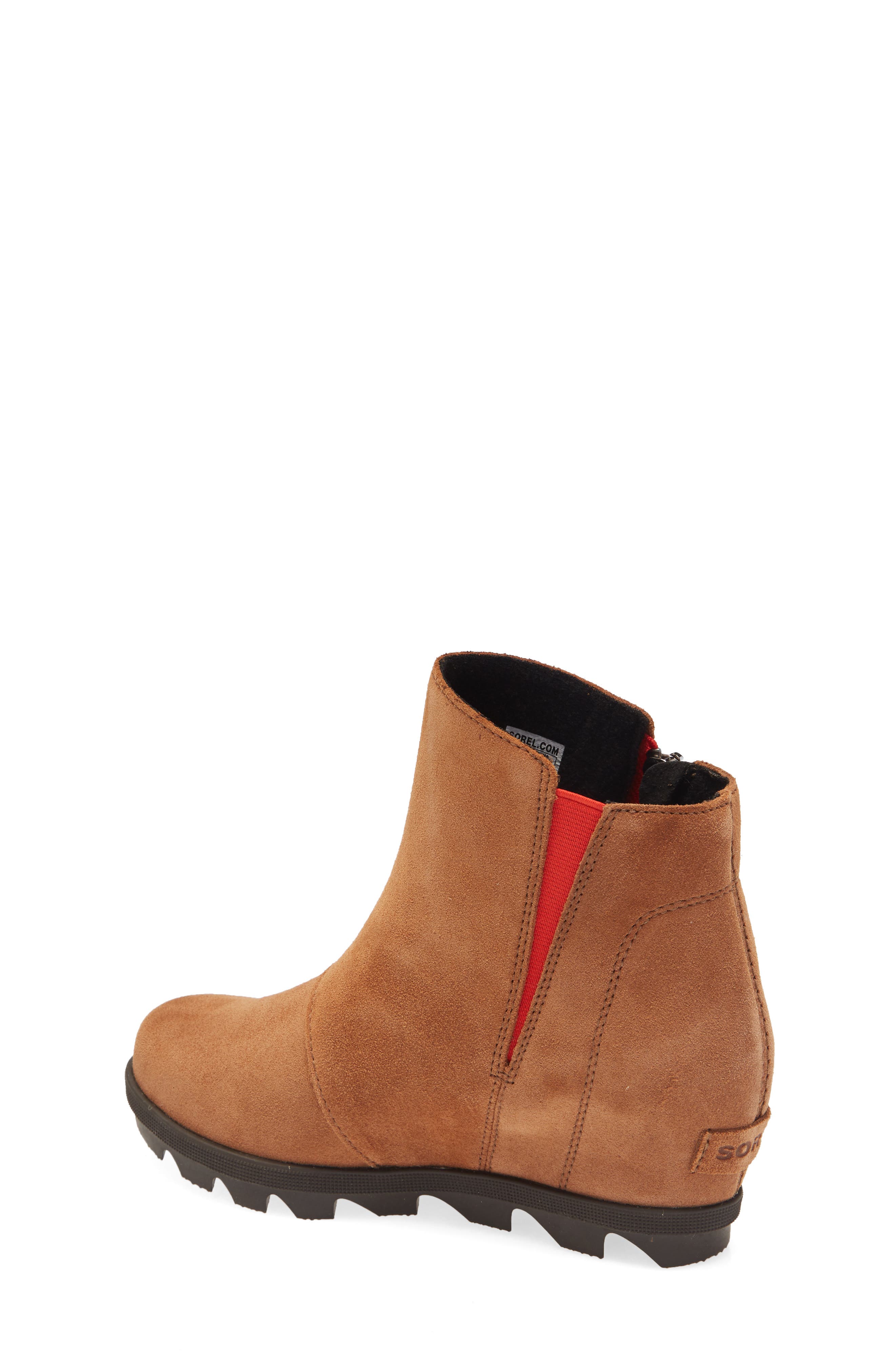 Kids' Joan of Arctic II Waterproof Wedge Bootie, Alternate, color, VELVET TAN