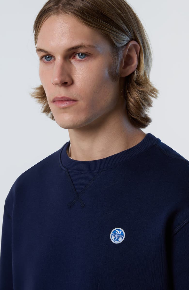 NORTH SAILS Logo Embroidered Cotton Sweatshirt, Alternate, color, 