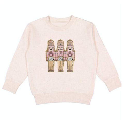 Pastel Nutcracker Patch Christmas Sweatshirt (Baby, Toddler, Little Kid & Big Kid)