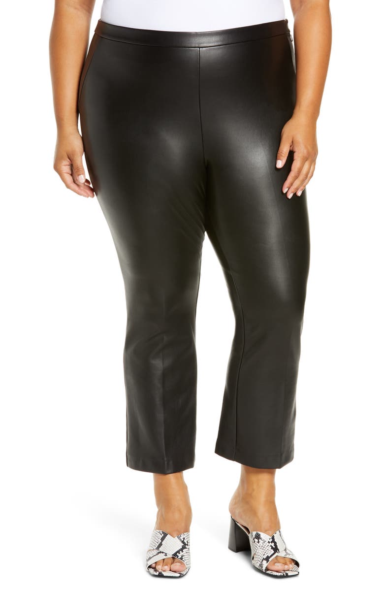 Halogen<sup>®</sup> Crop Straight Leg Faux Leather Pants, Main, color, 