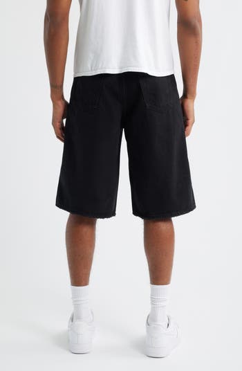 Black Dog Denim Shorts