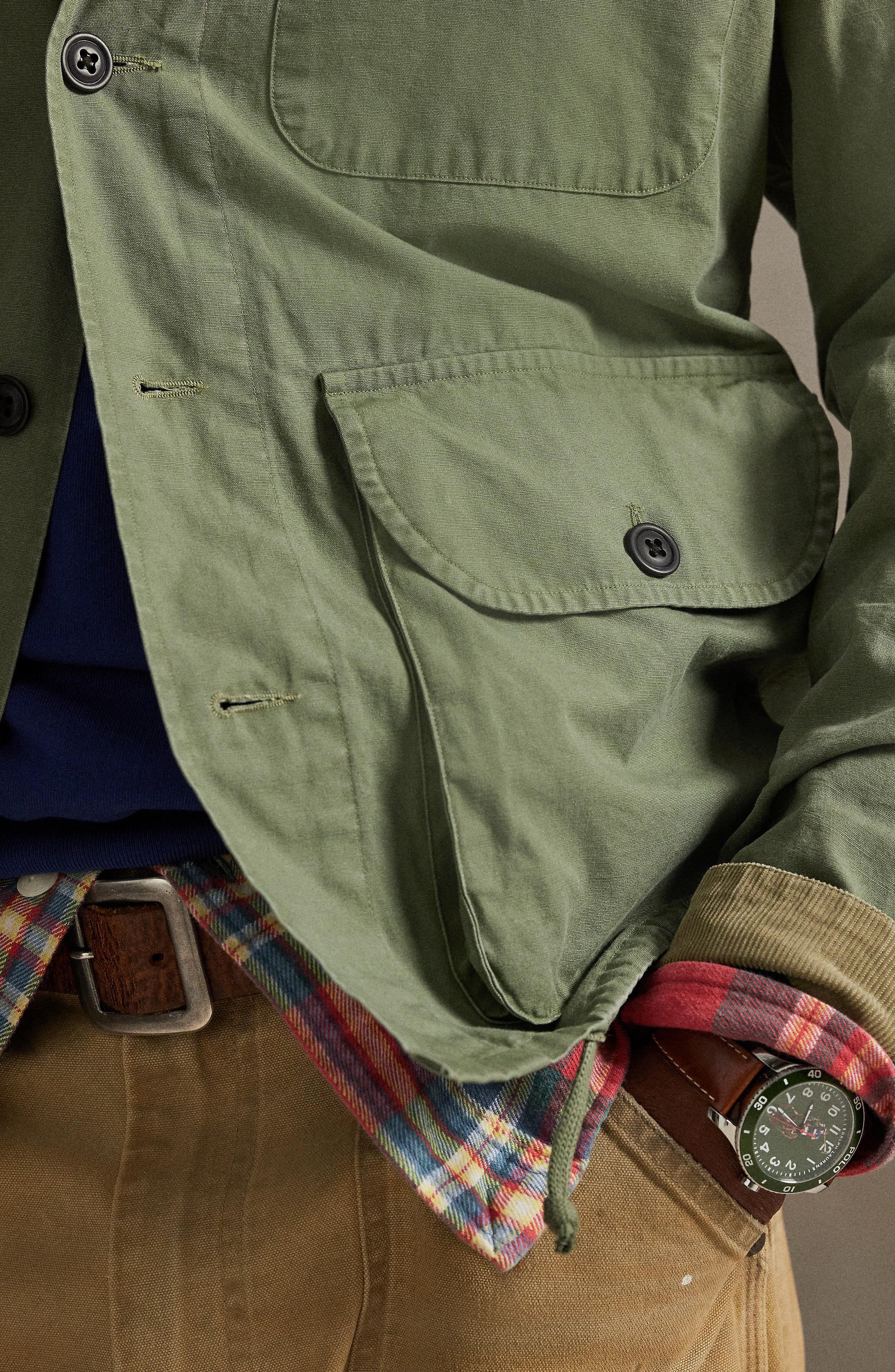 Polo Ralph Lauren Cotton Canvas Shirt Jacket (Men) | Nordstromrack