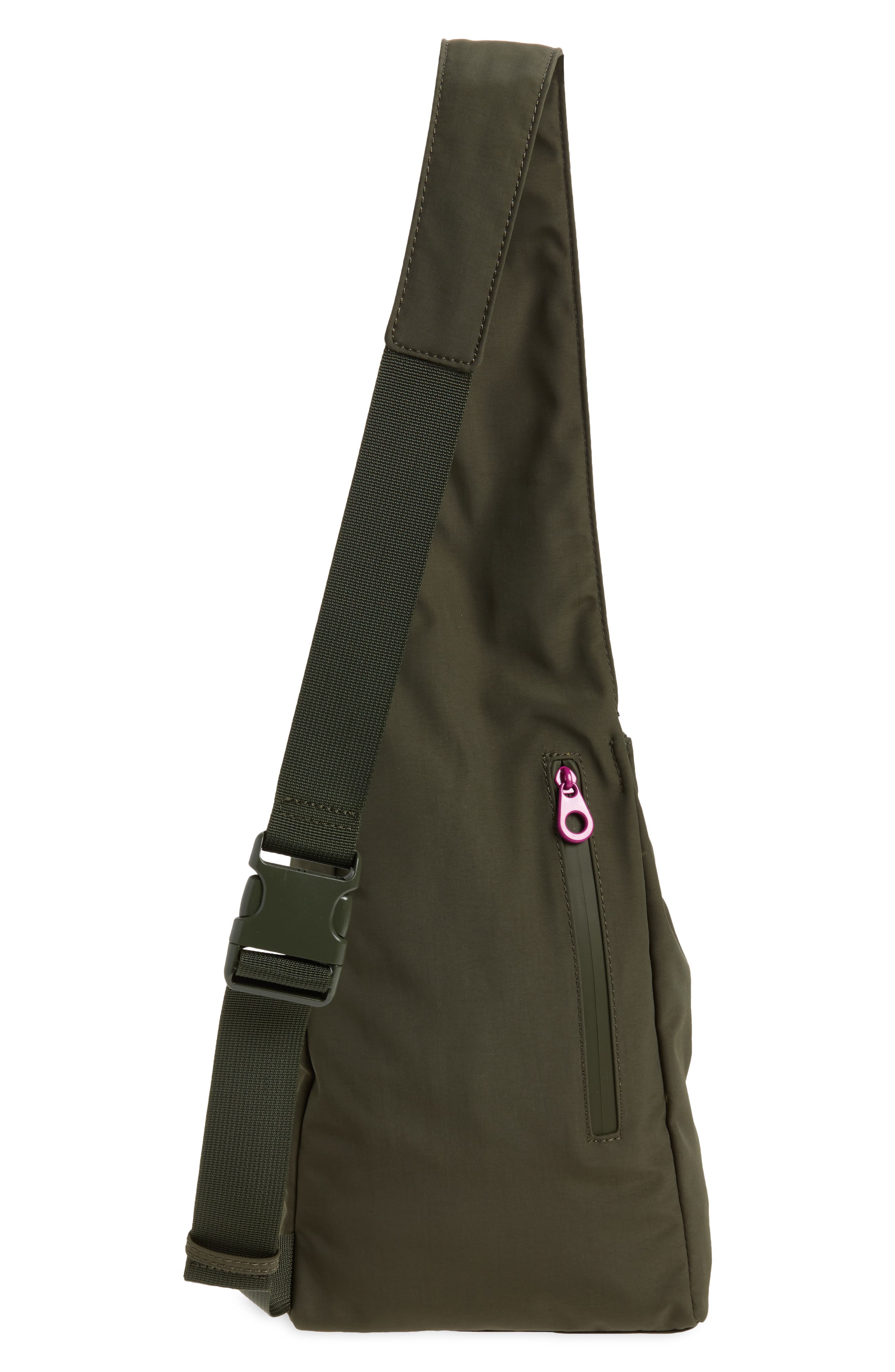 Matilda Recycled Nylon Crossbody Bag, Alternate, color, GREEN