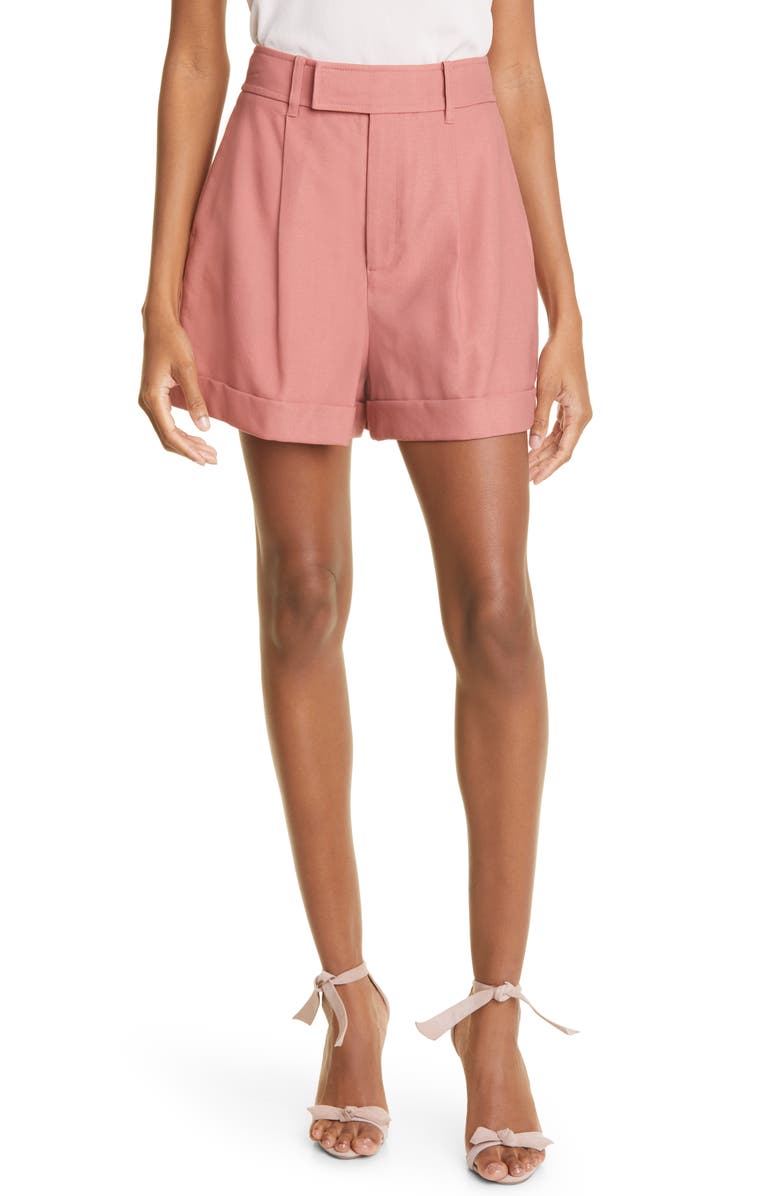 Ted Baker London Kelsyas Pleat Cuffed Shorts, Main, color,