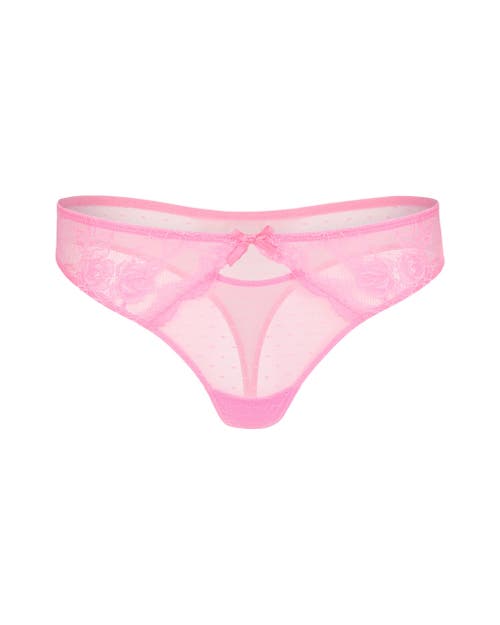 Adore Me Cordelia Thong Panties In Medium Pink