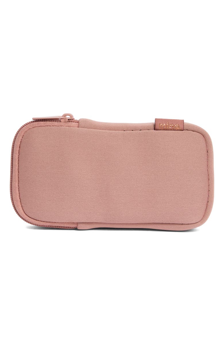 MYTAGALONGS Double Eye Zip Eyeglasses Case, Alternate, color, Blush Rosegold