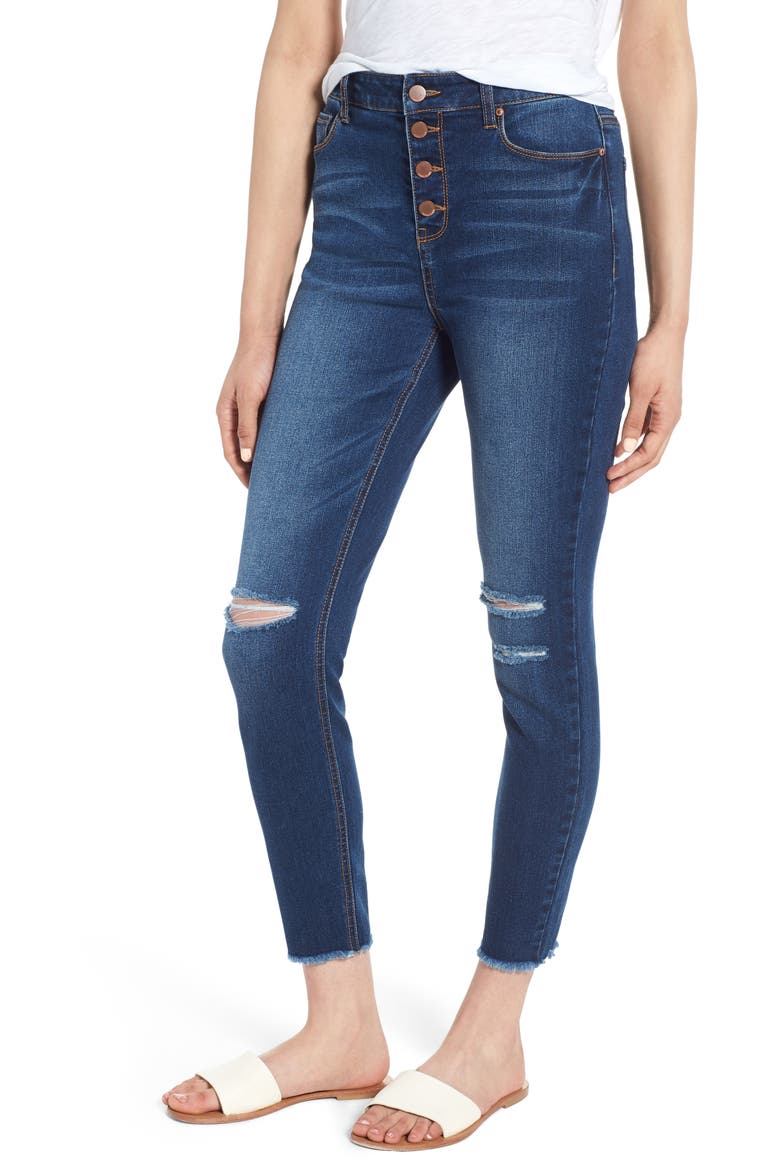 Ripped High Waist Ankle Jeggings video
