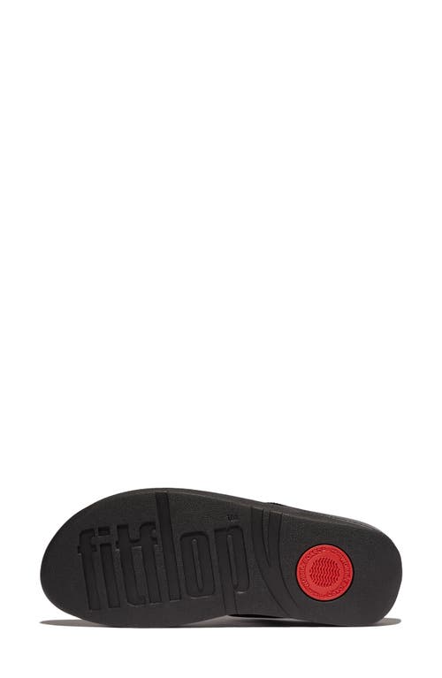 Fitflop Fino Multistone Flip Flop In All Black